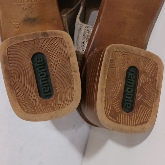 Remonte metallic tiger print sandals size 39 - Picture 10 of 16